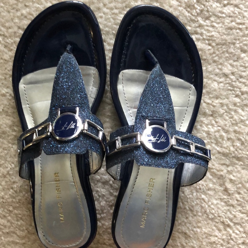 Marc Fisher Blue Sandals